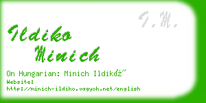 ildiko minich business card